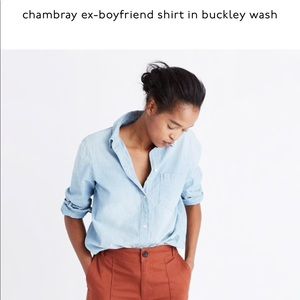 NWOT Madewell ex-boyfriend shirt